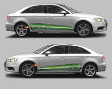 Techno Style Side Stripes Vinyl Decal Kit for Audi A3 _3