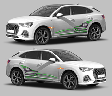 Q3 Logo & Abstract Side Stripes Vinyl Decal Kit for Audi Q3 2019 _2