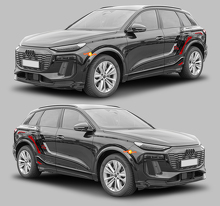 Techno Style Side Stripes Vinyl Decal Kit for Audi Q6 E-Tron_2