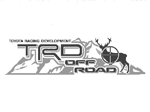 2 TOYOTA TRD OFF  Mountain DEER TRD racing development side vinyl decal sticker 2
