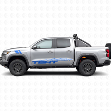 Desert Style Custom Text Door Side Vinyl Decal Kit for Chevrolet Colorado ZR2 _2