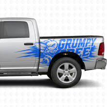 Grumpy Bee Splash Style Side Vinyl Decal Kit for Dodge Ram Truck_3