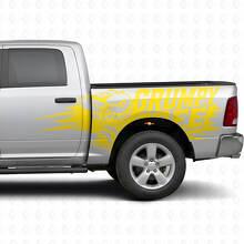 Grumpy Bee Splash Style Side Vinyl Decal Kit for Dodge Ram Truck_9
