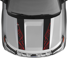 Double Mountain Outline Hood Stripes Vinyl Decal Kit for Ford Explorer ST 2020-26_2