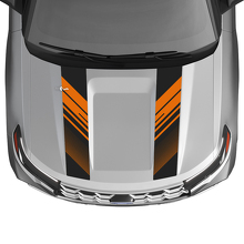 Dual Perforated Hood Stripes Vinyl Decal Kit for Ford Explorer ST 2020-26_2