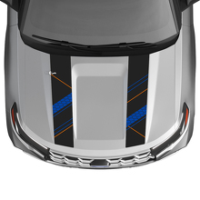 Dual Honeycomb Hood Stripes Vinyl Decal Kit for Ford Explorer ST 2020-26_2
