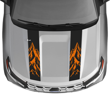 Dual Mountain Outline Hood Stripes Vinyl Decal Kit for Ford Explorer ST 2020-26_3