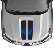 Dual Mountain Center Hood Stripes Vinyl Decal Kit for Ford Explorer ST 2020-26_2