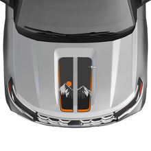 Mountain Sunset Hood Stripes Vinyl Decal Kit for Ford Explorer ST 2020-26_2