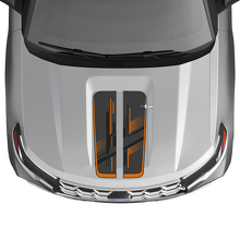 Techno Perforated Hood Stripes Vinyl Decal Kit for Musclecar Explorer ST 2020-26_2