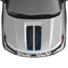 Techno Perforated Hood Stripes Vinyl Decal Kit for Musclecar Explorer ST 2020-26_3