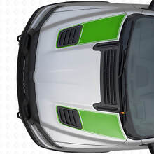 Dual Outline Hood Vent Stripes Vinyl Decals Set for Dodge Ram Sport 2019+_3
