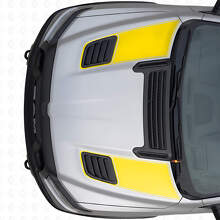 Dual Outline Hood Vent Stripes Vinyl Decals Set for Dodge Ram Sport 2019+_5