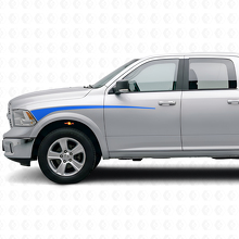 Accent Stripes Front Fender & Door Vinyl Decal Kit for Dodge Ram 2009+_2