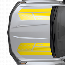 USA Flag Stars & Steel Style Hood Stripes Vinyl Decals Set for Chevrolet Colorado_5