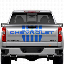 Stars & Steel Style Tailgate Stripes Vinyl Decals Set for Chevrolet Silverado_2
