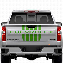 Stars & Steel Style Tailgate Stripes Vinyl Decals Set for Chevrolet Silverado_4