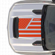 USA Flag Stars & Steel Style Hood Vinyl Decal for Chevrolet Silverado 2500 HD_4