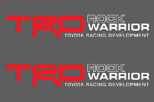 TRD Rock Warrior Side Vinyl Decal Set for Toyota FJ Cruiser
