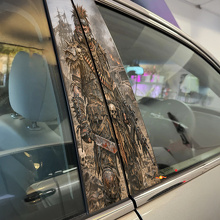 Apocalyptic Raider Door Pillar Vinyl Decal Set_2