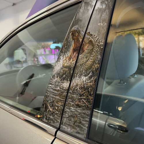 Crocodile Rage Door Pillar Vinyl Decal Set