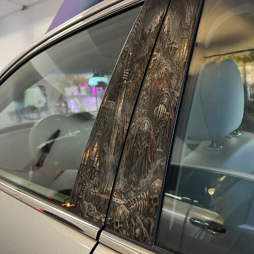 Cursed King Door Pillar Vinyl Decal Set