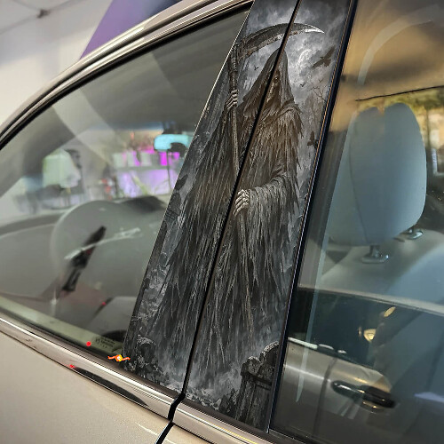 Dark Reaper Door Pillar Vinyl Decal Set