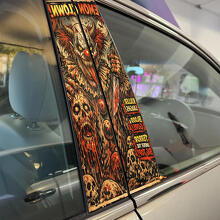 Demon Clown Door Pillar Vinyl Decal Set_2