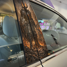 Demonic Knight Door Pillar Vinyl Decal Set_2
