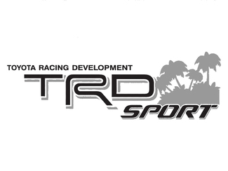 2 TOYOTA TRD OFF  SPORT BEACH DECAL TRD racing development side vinyl decal sticker 2