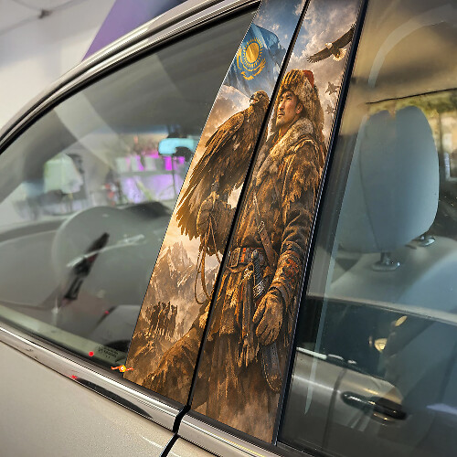 Eagle Hunter Door Pillar Vinyl Decal Set_1