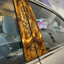 Golden Pharaoh Door Pillar Vinyl Decal Set_2