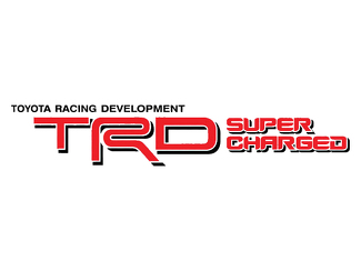 Pair TOYOTA TRD SUPERCHARGED DECAL TRD racing development side vinyl decal sticker