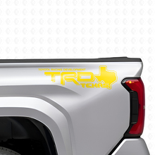 TRD Style Texas Map Side Vinyl Decal Pair for Toyota Trucks_6