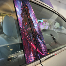Neon Assassin Door Pillar Vinyl Decal Set_2