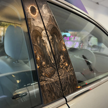 Ram Skull Door Pillar Vinyl Decal Set_2
