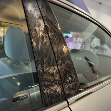 Raven Skull Door Pillar Vinyl Decal Set_2