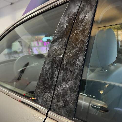 Shadow Assassin Door Pillar Vinyl Decal Set