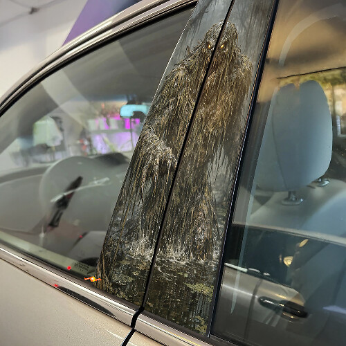 Swamp Monster Door Pillar Vinyl Decal Set