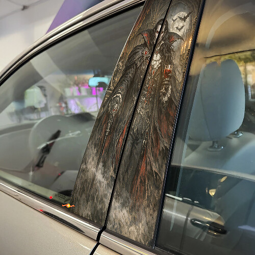 Vampire Lord Door Pillar Vinyl Decal Set