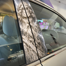 Zeus God Face Pillar Vinyl Decal Set_2
