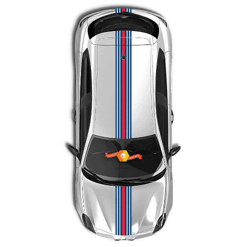 Racing Style Over the Car Stripes Vinyl Decal Kit for Alfa Romeo