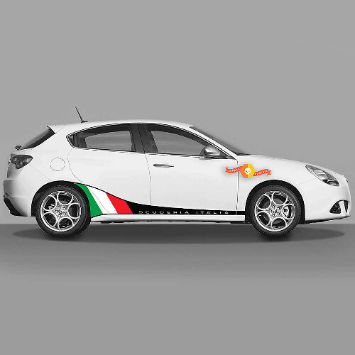 Scuderia Italia Flag Side Stripes Vinyl Decal Kit for Alfa Romeo