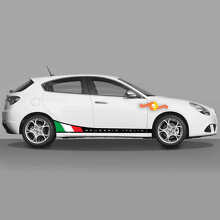 Scuderia Italia Flag Side Stripes Vinyl Decal Kit for Alfa Romeo_2
