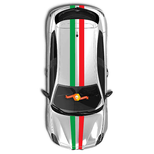 Racing Style Upper-Side Stripes Vinyl Decal Kit for Alfa Romeo