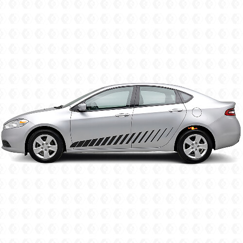 Decorated Strobe Side Stripes Vinyl Decal Kit for Dodge Dart_1