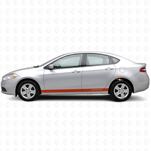 Custom Straight Rocker Panel Stripes Vinyl Decal Kit for Dodge Dart 2013+_4