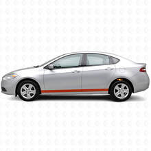 Straight Door Side Stripes Vinyl Decal Kit for Dodge Dart _3