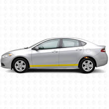 Straight Door Side Stripes Vinyl Decal Kit for Dodge Dart _4