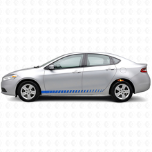 Racing Style Door Side Stripes Vinyl Decal Kit for Dodge Dart _2